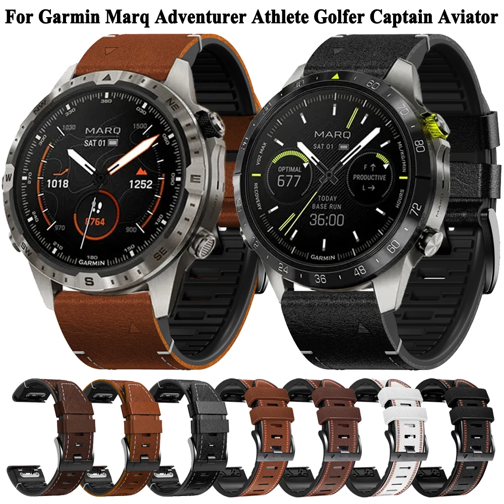 

Ремешок для наручных часов Quickfit 22 мм, браслет для смарт-часов Garmin Marq Adventurer 2 Athlete 2 Golfer Captain Aviator Gen 2