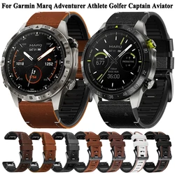 Quickfit 22mm Watch Strap For Garmin Marq Adventurer 2 Athlete 2 Golfer Captain Aviator Gen 2 Smartwatch Band Bracelet Wristband