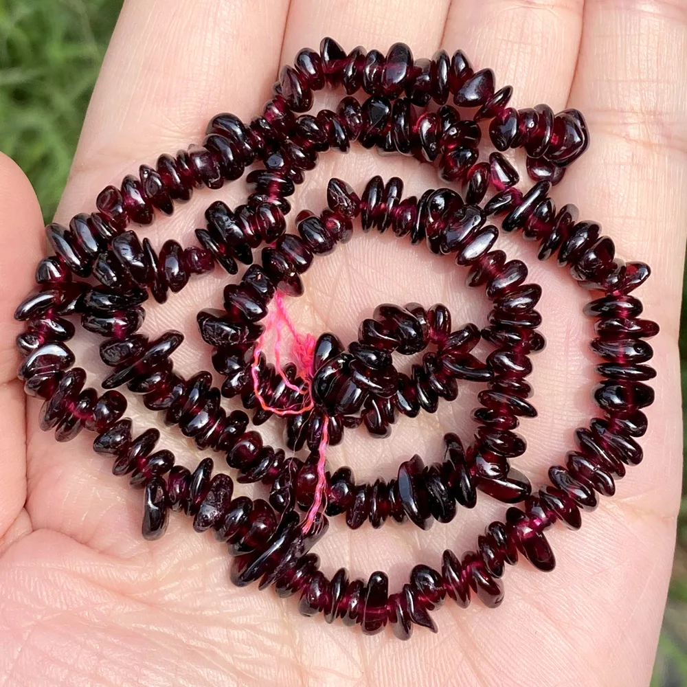 7Chakra Muladhara Irregular Natural Stone Purple Garnet Beads Jewelry Making DIY Necklace Bracelet Earrings Accessories Gifts