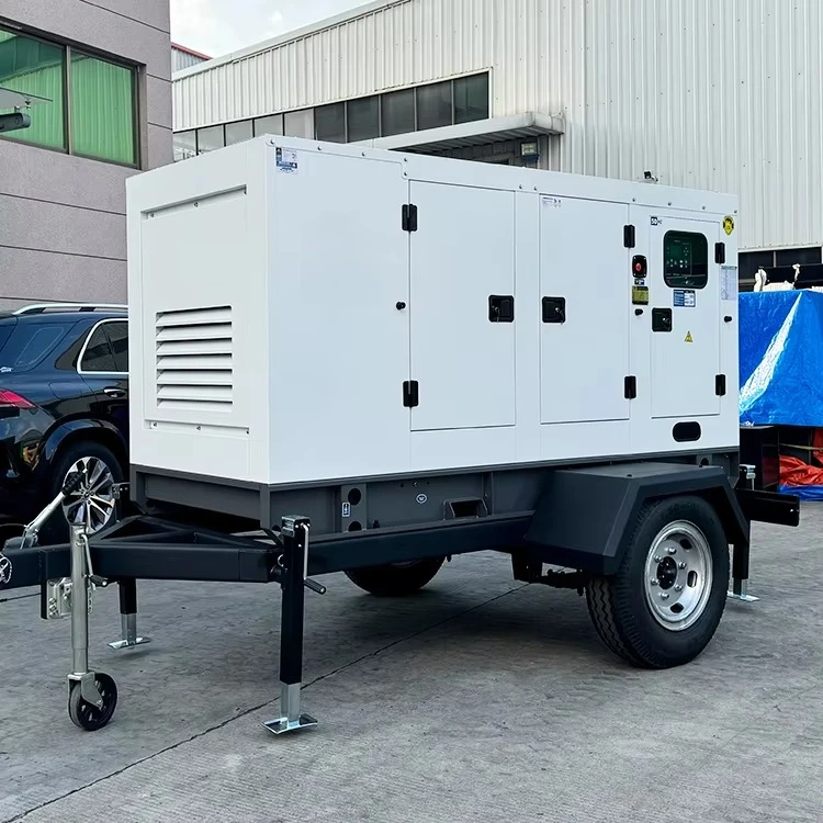 100kw 125 Kva Soundproof Electric 100kw 150kw 200kw Power Trailer Diesel Generator  125kva With Cum-mins Engine