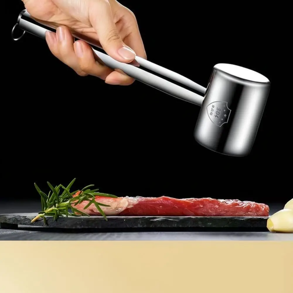 Professional Meat Tenderizer Mallet Stainless Steel Kitchen Gadget For Steak Chicken Pork Hammer Cooking Tool Essential