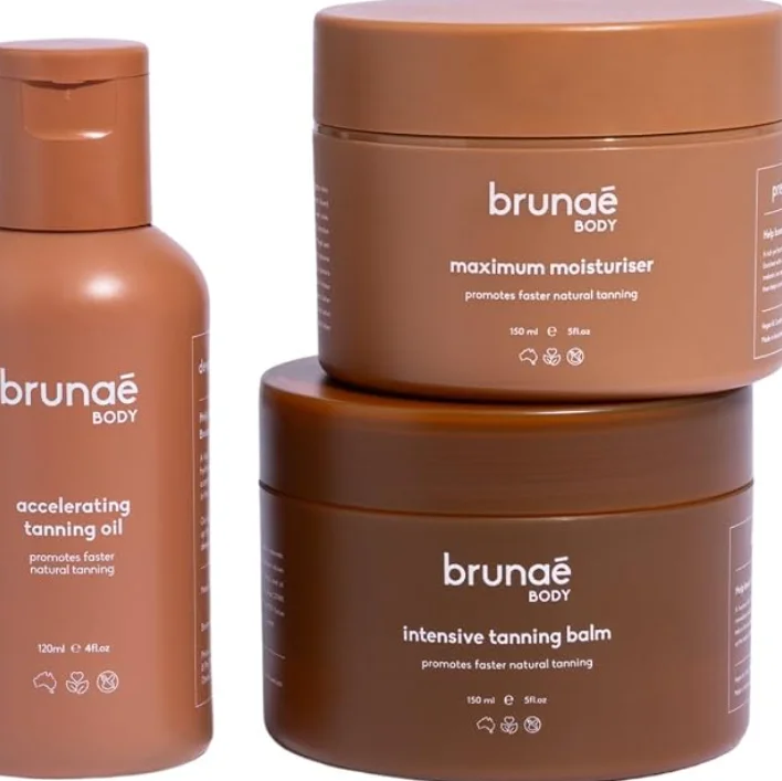 150ml Brunae Body Intensive Tanning Balm Enhance Deeper Glow Skin Brand Maximum Moisturizer Golden Glow Outdoor Sun Tanning Balm