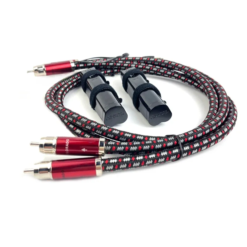 

Кабель для усилителя сигнала Hi-Fi, 2RCA-2RCA + медь