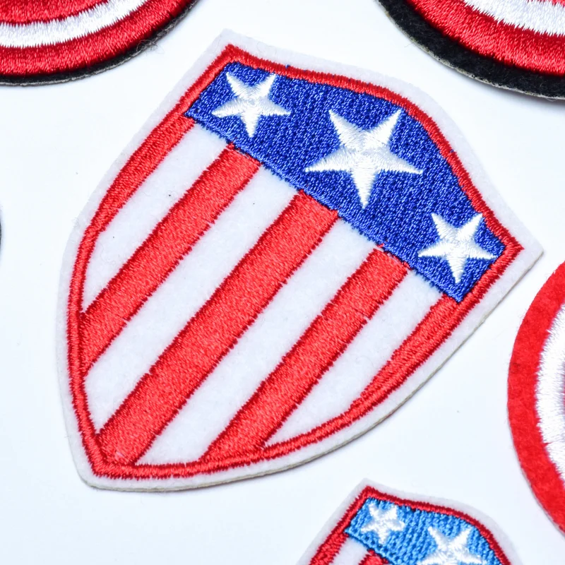 Disney Marvel The Avengers Captain American Cartoon Iron on Heat Transfer Patches Stickers Clothes Accessories Children Gifts