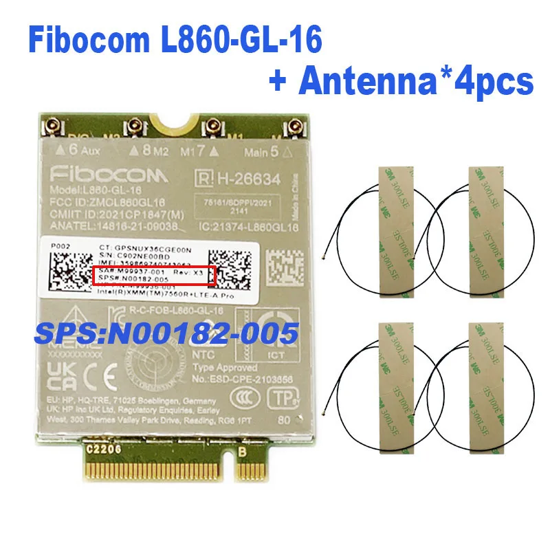 WDXUN L860-GL-16 LTE CAT16 module for 4G 5G module L860 GL 16 SPS : M52040-005 For 835  865 G9 x360 830 K445 K650 EliteBook860