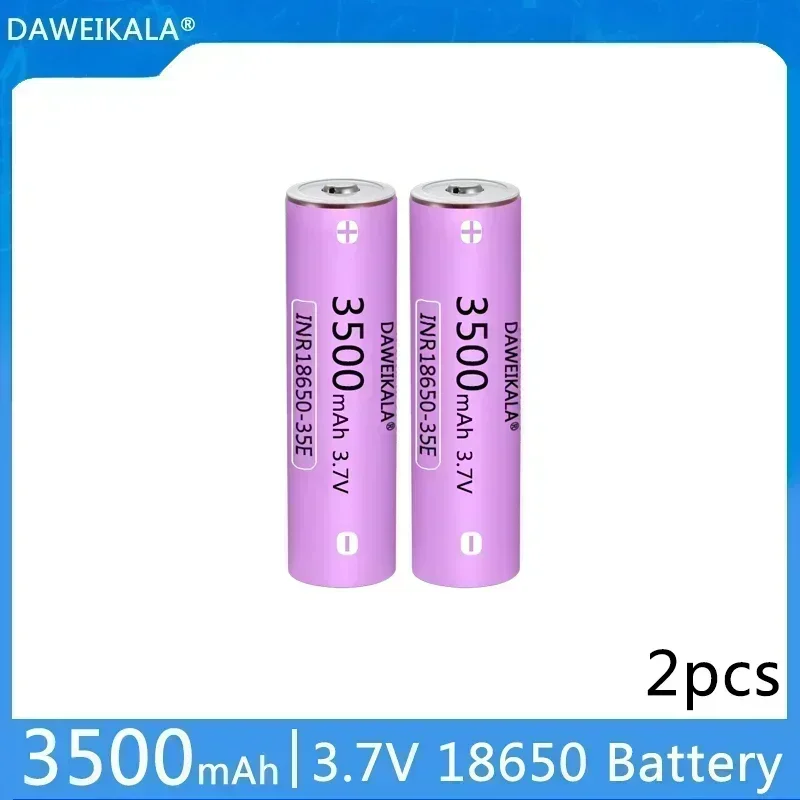 For 3.7V 18650 3500mAh Battery INR18650 35E 30A Rechargeable Li-ion Battery Replacement Exteral Battery