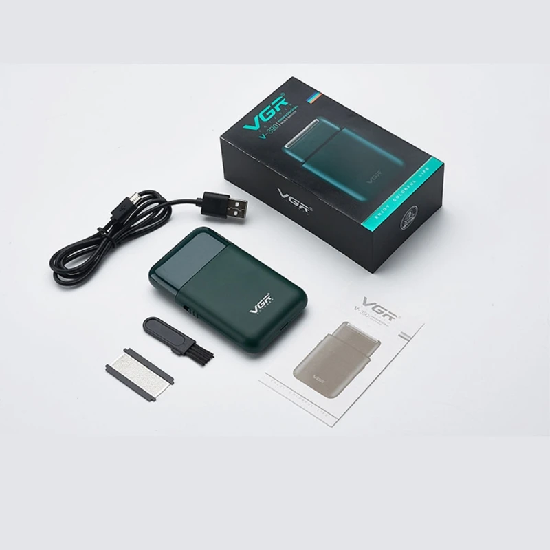 Rasoir électrique sans fil pour hommes, lavable, Rechargeable par USB, avec tondeuse à barbe Pop-Up, multifonction, portable