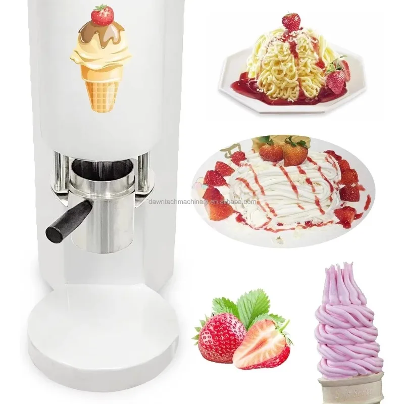 Italy Gelato Ice Cream Maker Multiple Shapes Spaghetti Noodle Ice Cream Machine Swirl Machine