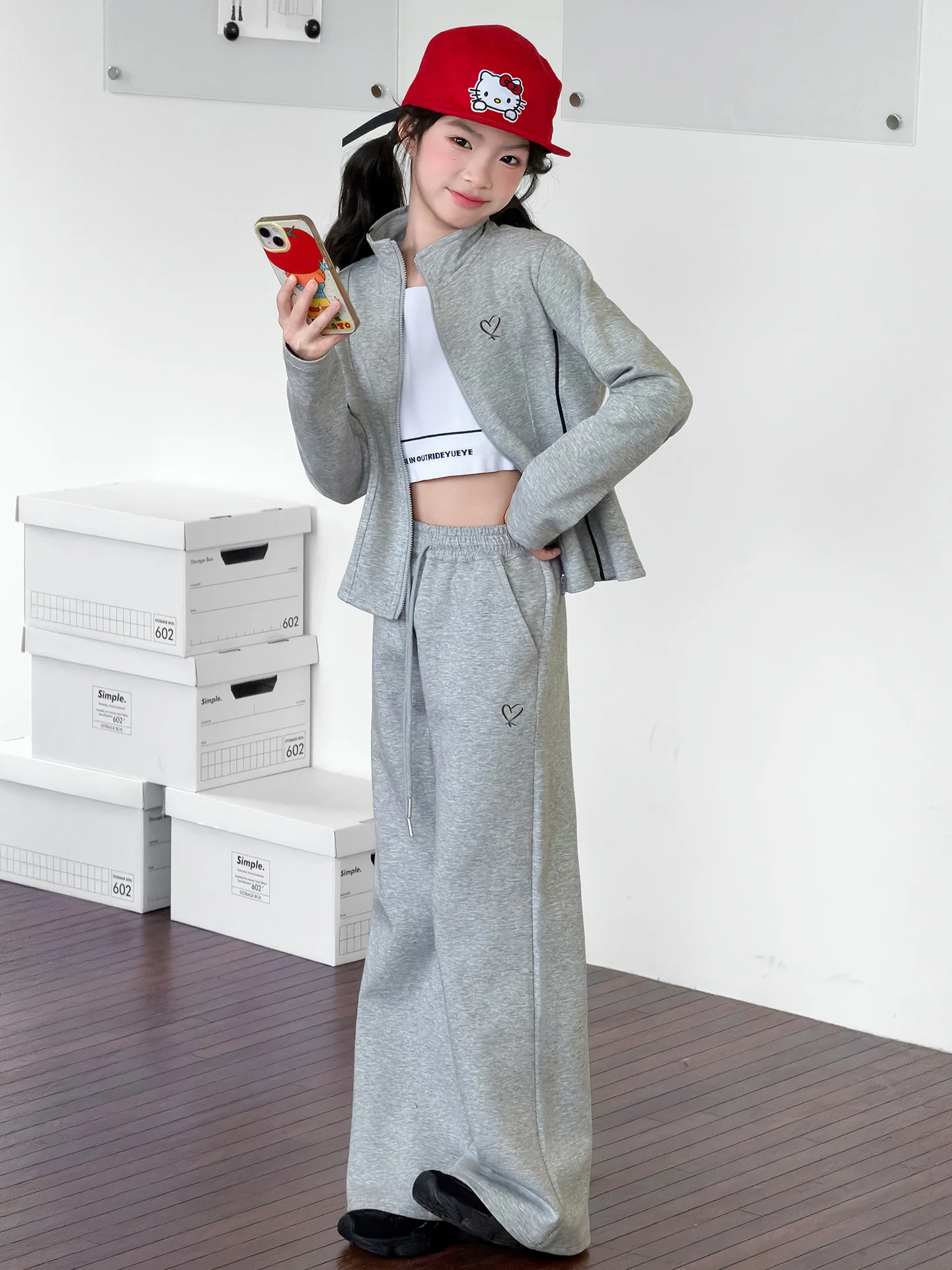 conjunto-deportivo-de-moda-primavera-para-ninas-suda-informal-chaqueta-plones-acampanados-traje-de-dos-piezas-ro