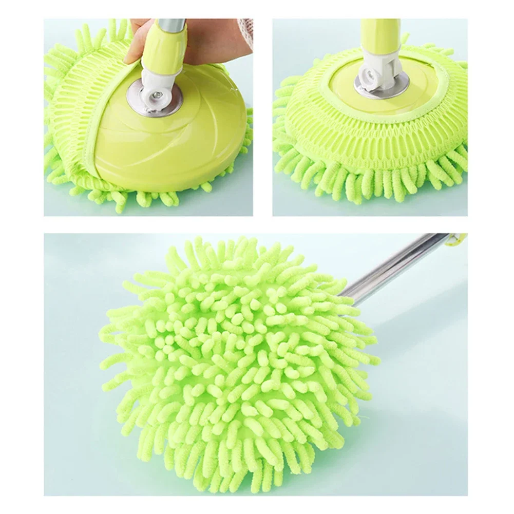 Microfiber Chenille Mop Head Refill for 360° Magic Mop Clean Spin Replacement Household Cleaning Tools Mop Accessories