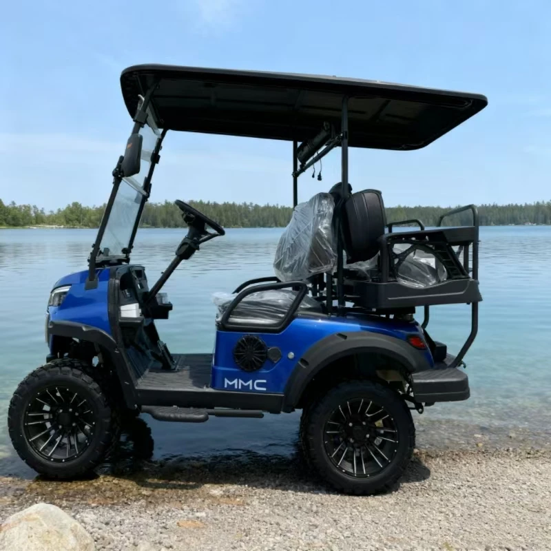 عربة جولف 4WD مقعد 2/4/6/8 مستديرة بالكامل 8. عربة جولف متعددة الأغراض مع محرك رباعي ومحرك فردي بقدرة 5000 وات