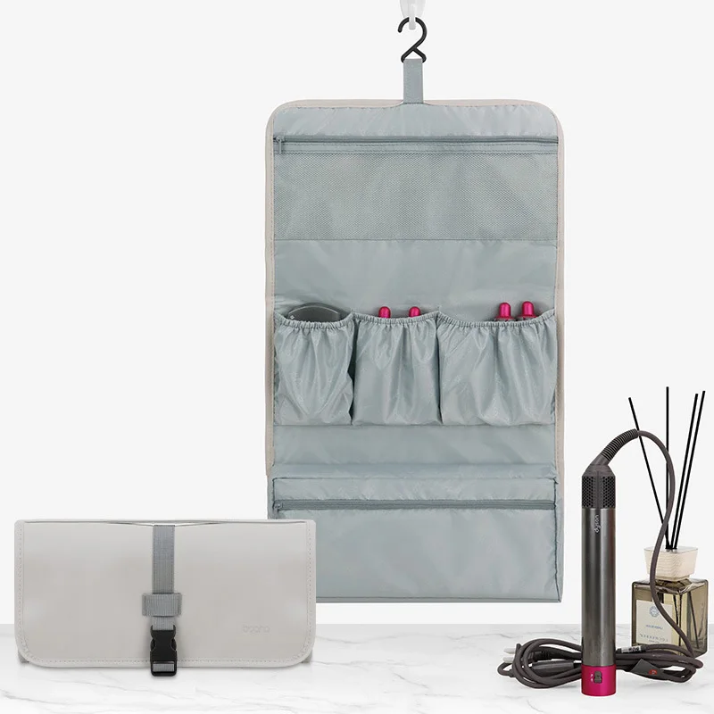 Travel Tri-Fold Storage Bag For Dyson Hair Dryer/Dyson Airwrap Styler/Dyson Straightener/Dyson Curler Protection Organizer Bag