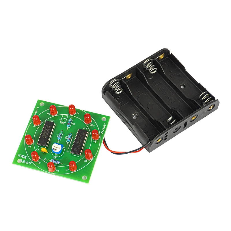 Layout Soldering Board DIY Kit Adjustable Speed Water Lamp DIY Electronic Welding Kit Practical Training Assembly Parts