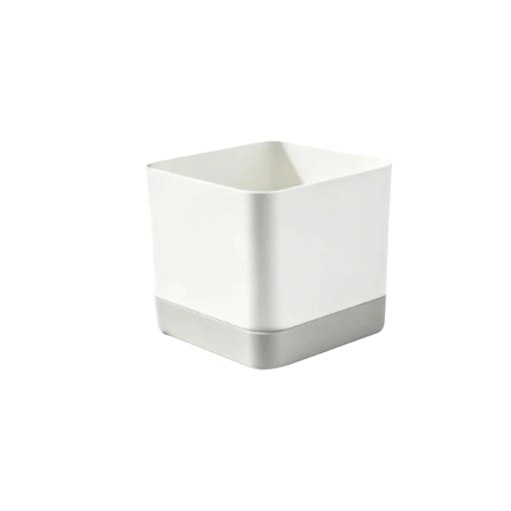 Simple Square Shape Self Watering Plant Pots Drainage Hole 2-Layer Design Plant Pots Plastic Patchwork Lazy Flowerpot Outdoor
