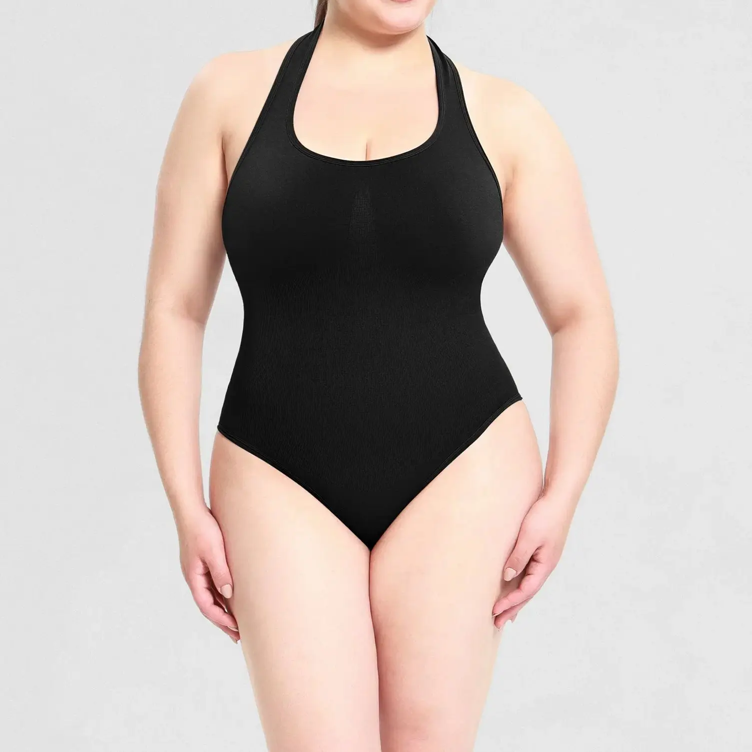 Women's Halter Shapewear Bodysuits Tummy Control Rompers Jumpsuits Stretch Underwear Fajas Colombianas Butt Lifter Shaping Tops