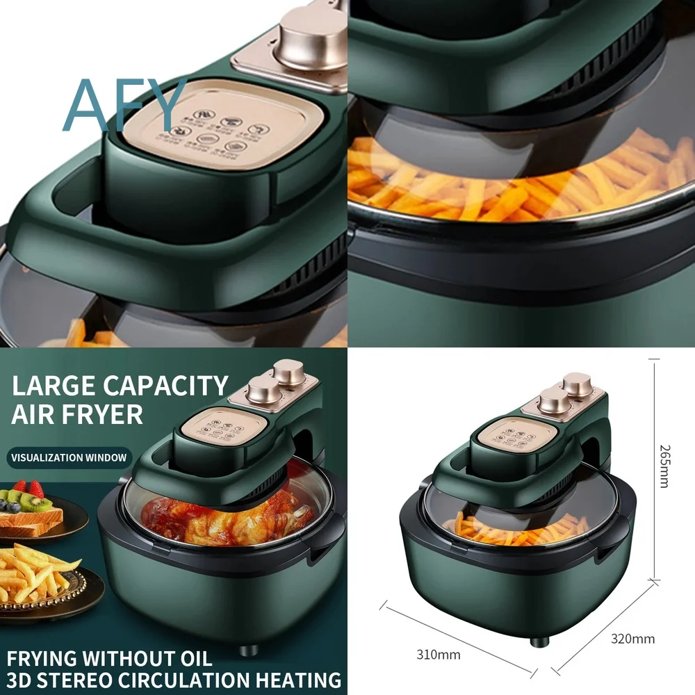 6L Large Capacity Electric Fryer for AF-308 Visual Cover Air Fryer for Home Kitchen Use Intelligent Multifunctional Deep