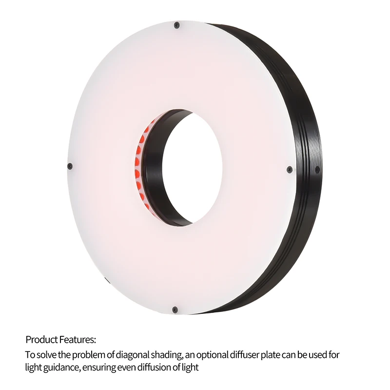 "90° Industrial Vision Light Source, Adjustable Brightness,24V DC, for Factory Automation, Robotics,  Semiconductor Inspection