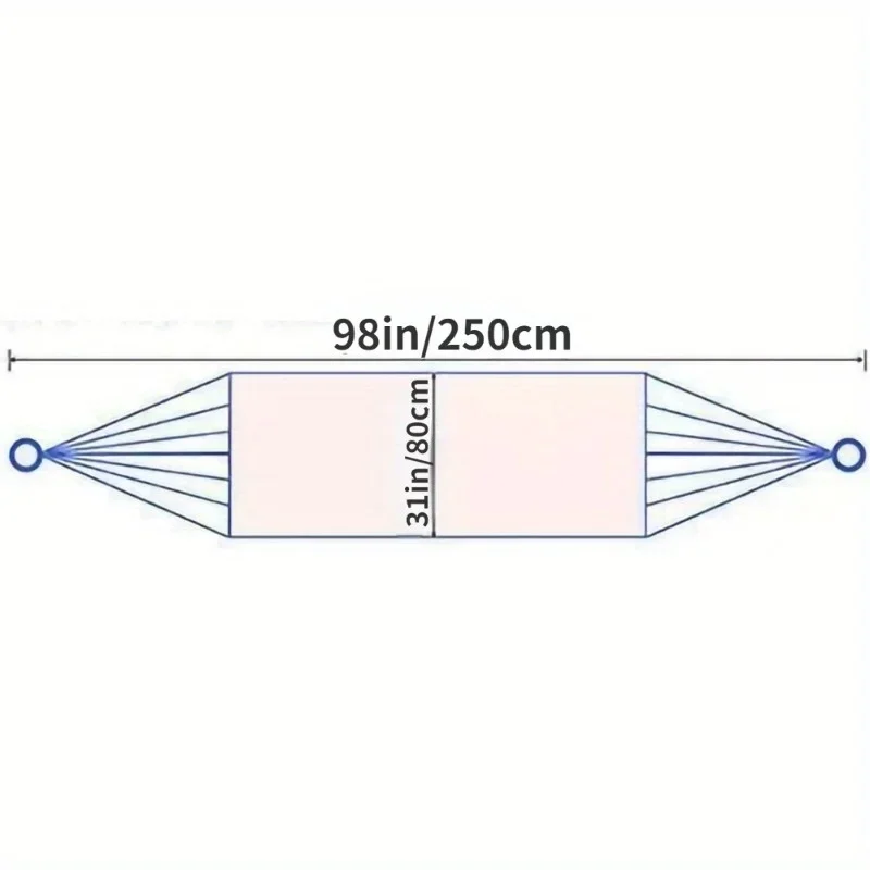 Durable Thickened Nylon Outdoor Hammock - Multifunctional Green Mesh Swing, Suitable for Gardens and Beaches image 5