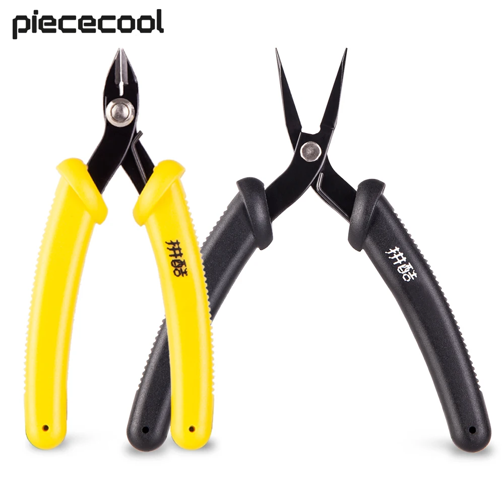 Piececool Tools for 3D Metal Puzzle 2 Pcs Assembly Tools for Model Building Kits Clipper Needle Nose Pliers