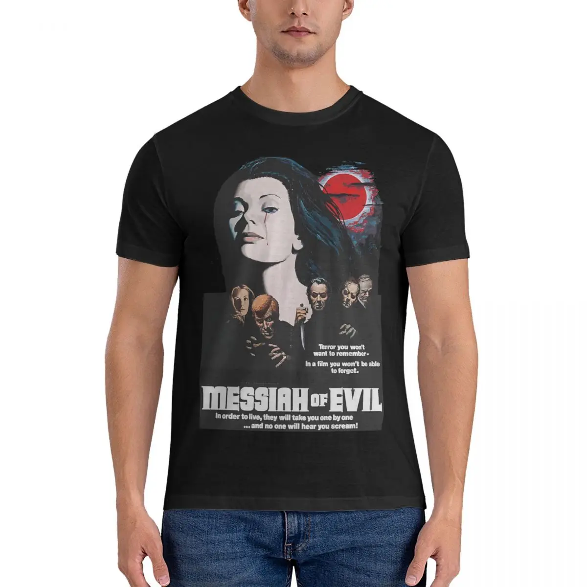 Men T-Shirts Messiah Of Evil Hipster Cotton Tee Shirt Short Sleeve The Return Of Vampur T Shirts Crew Neck Clothes Summer