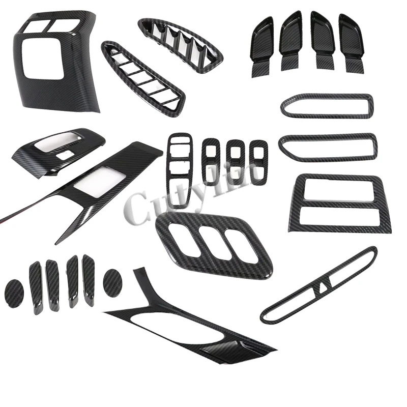 

Аксессуары для интерьера для Hyundai Sonata DN8 2020-2022 2023, углеродное волокно, автомобильная панель переключения передач, дверная чаша, оконный переключатель, накладка