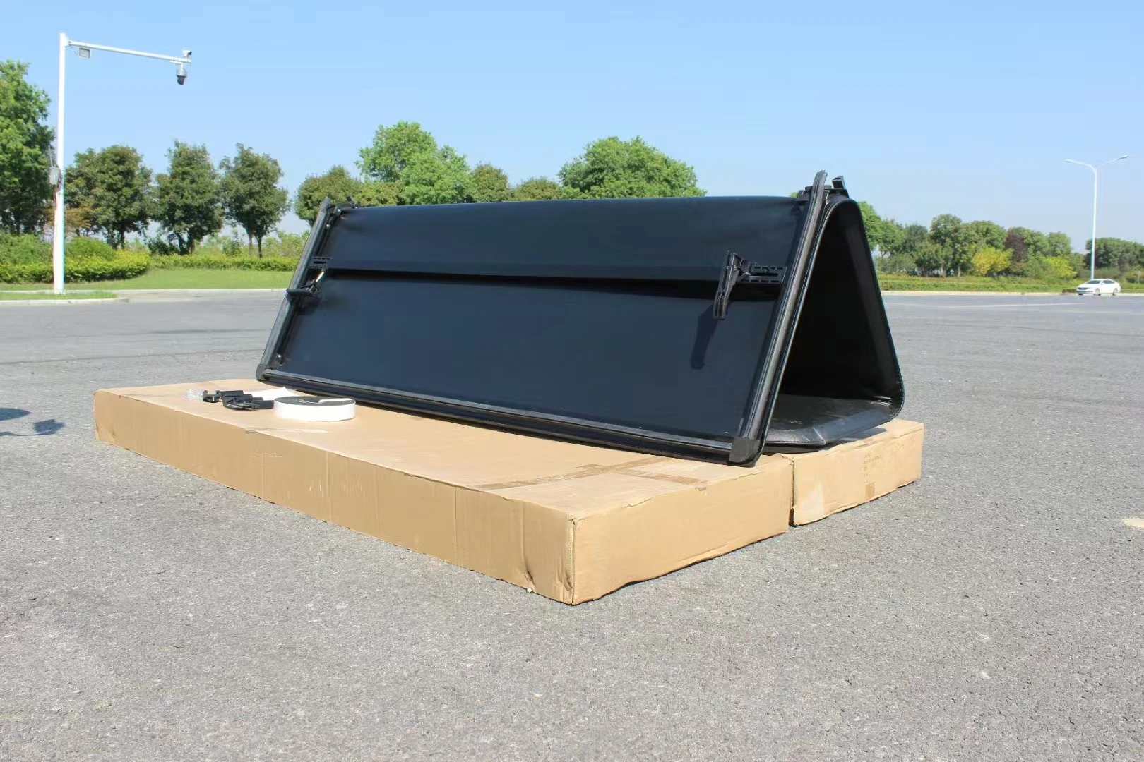 

For Sierra F150 Ranger Pickups Soft Tri-Fold Aluminum Alloy Roller Lid Tonneau Cover