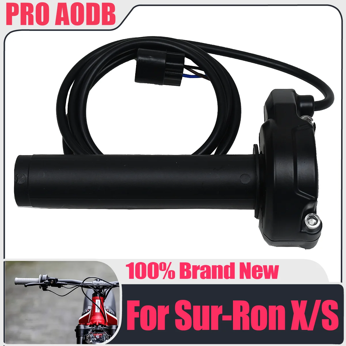 For Sur-Ron Surron Light Bee S X CNC Aluminum Lectric Motocross Throttle Turn Grip Handlebar Accelerated Handle Throttle Parts