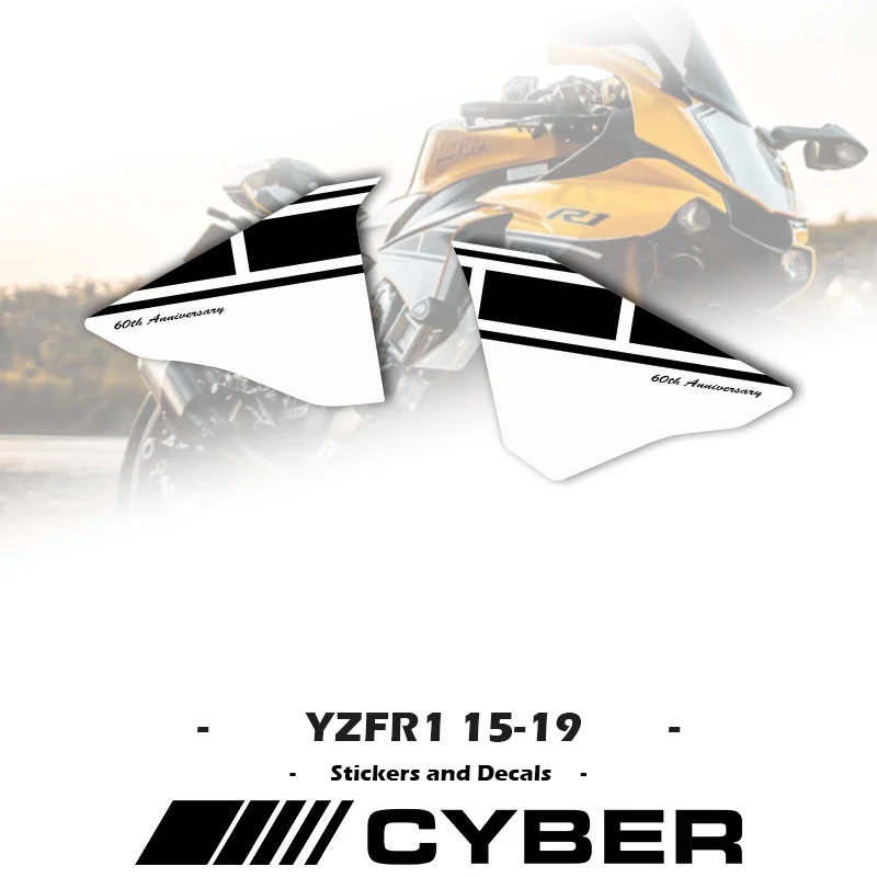 For Yamaha YZF-R1 YZF R1 2015-2019 Motorcycle Parts Fairing Sticker Full Vehicle R1 60th Anniversary Special view 5