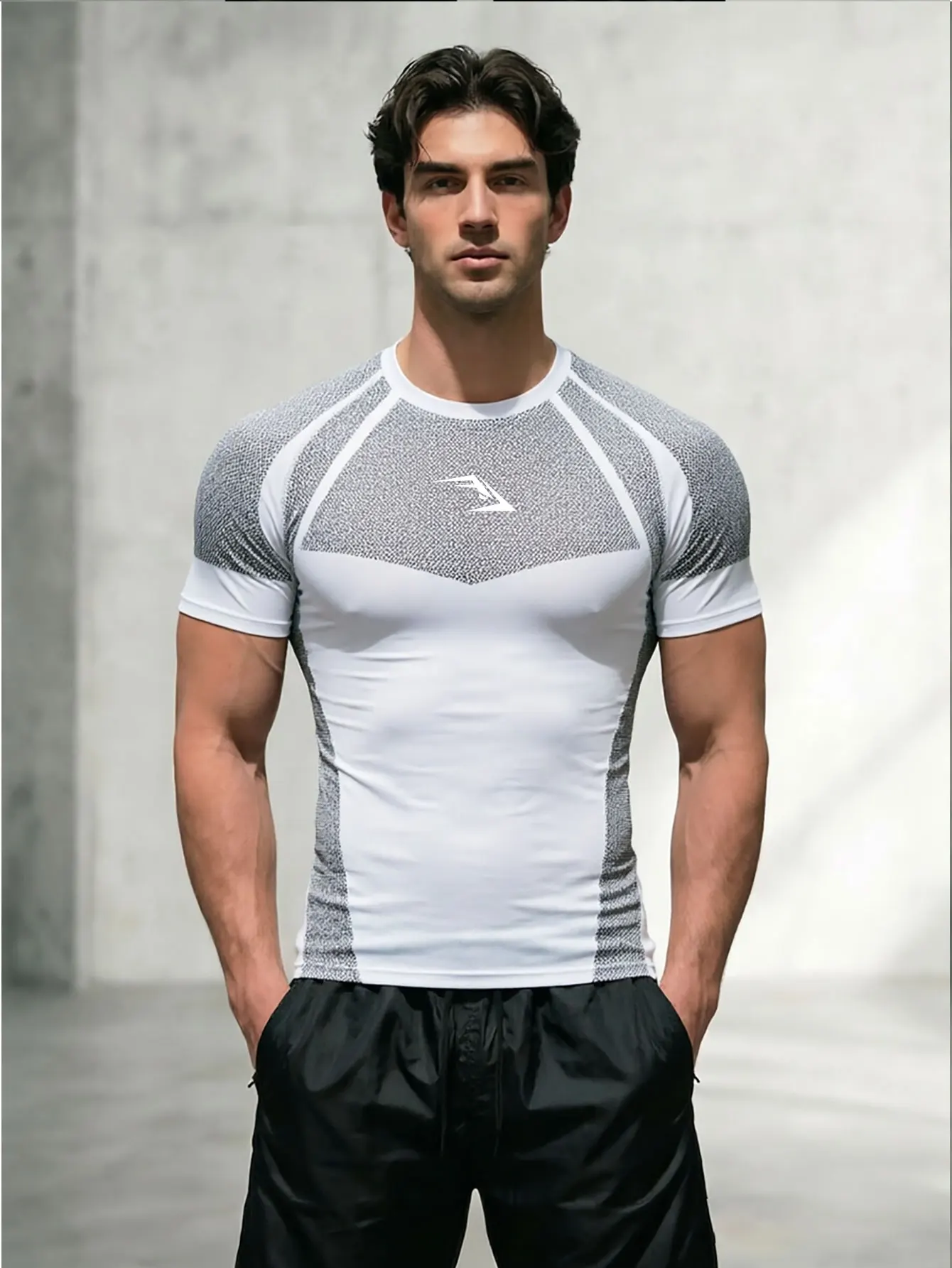 Men Running Compression T-shirt Short Sleeve Sport Tees Gym Fitness Sportshirts Male Jogging Tracksuit Homme Athletic Shirt Tops