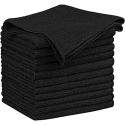 Microfiber Cleaning Cloth, 12 Pack Cleaning Rags, Super Absorbent for Window, Household and Kitchen, 12