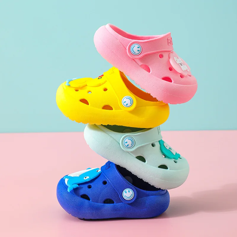 Summer Children's Slippers, Indoor Non-Slip Home Use cartoon Designs for Boys and Girls, Soft Sole Toddler Flat Shoes4001