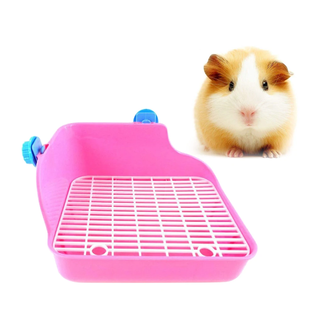 

Pet Toilet Litter Trainer for Small Animals Durable Lacework Potty Bunny Ferret Square Resistant Hamster Rabbit Cleaning