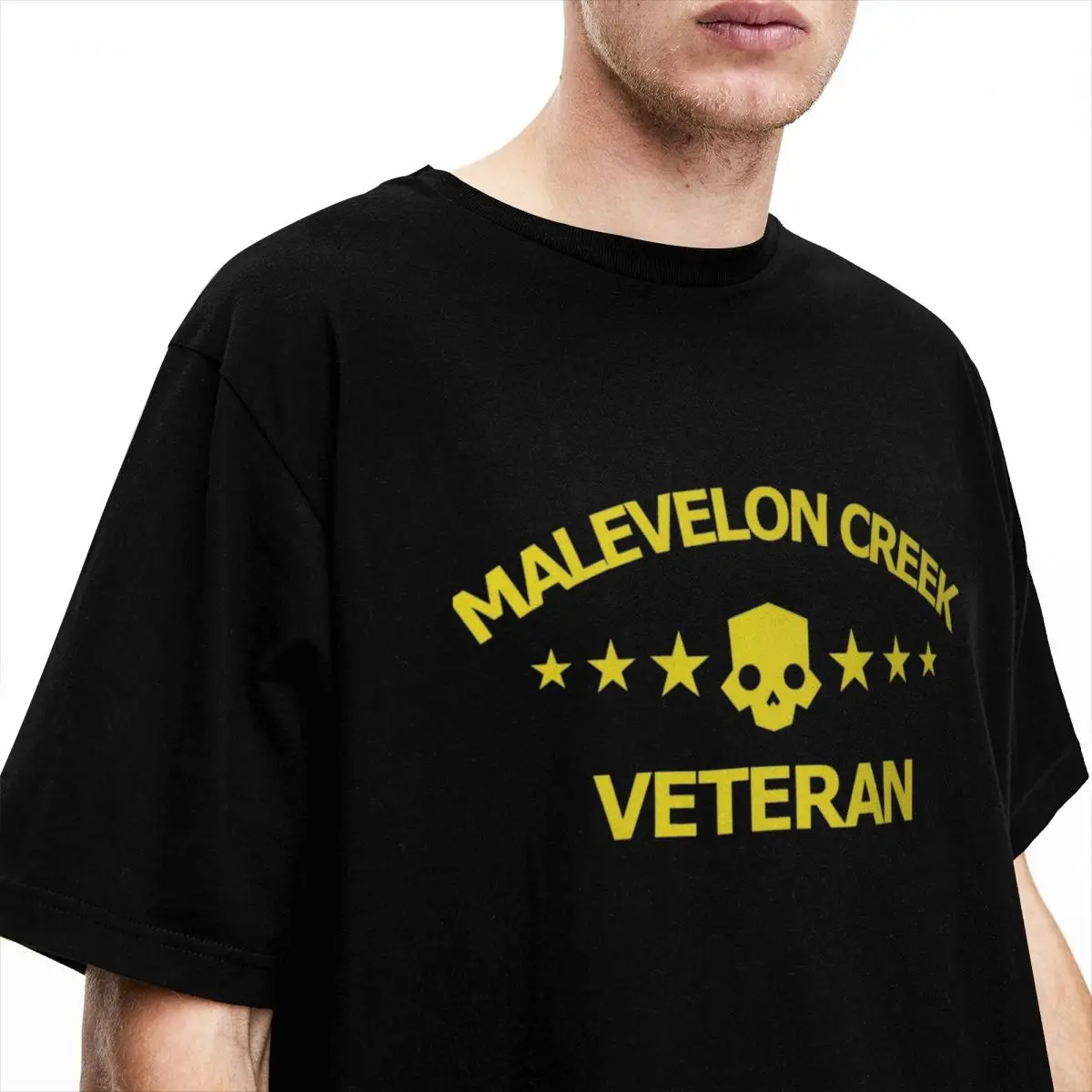 Helldivers masculina Camisetas vintage, veterano de Malevelon Creek, camiseta de algodão puro, gola redonda, manga curta, roupas de festa, 2