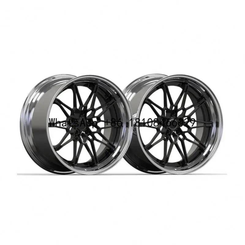 Customized colorful alloy wheels sport rims Deep Dish Deep Lip Custom 5*112 5*120 6061-t6 true forged wheels