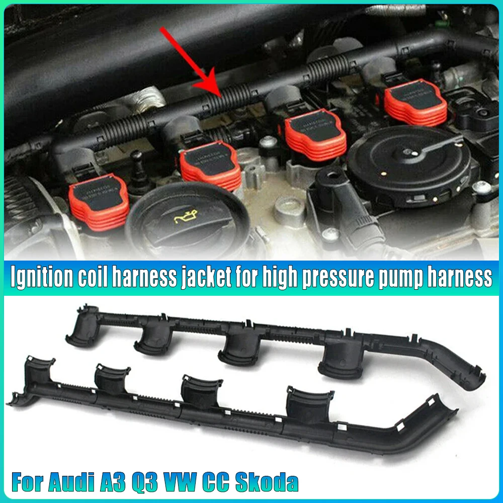 

Durable Engine Wire Harness Jacket for Audi A3 Q3 VW CC Skoda Ignition Coil 06J971824B Automobiles Accessories