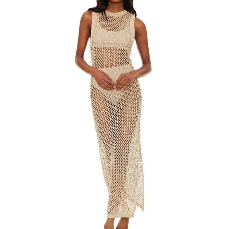 Kleider für Frauen Mode Sommer Schwarz Ärmellose Oansatz Frauen Kleid Schlank Sexy Lange Kleid Frauen Vestidos De Verano Mujer Q251