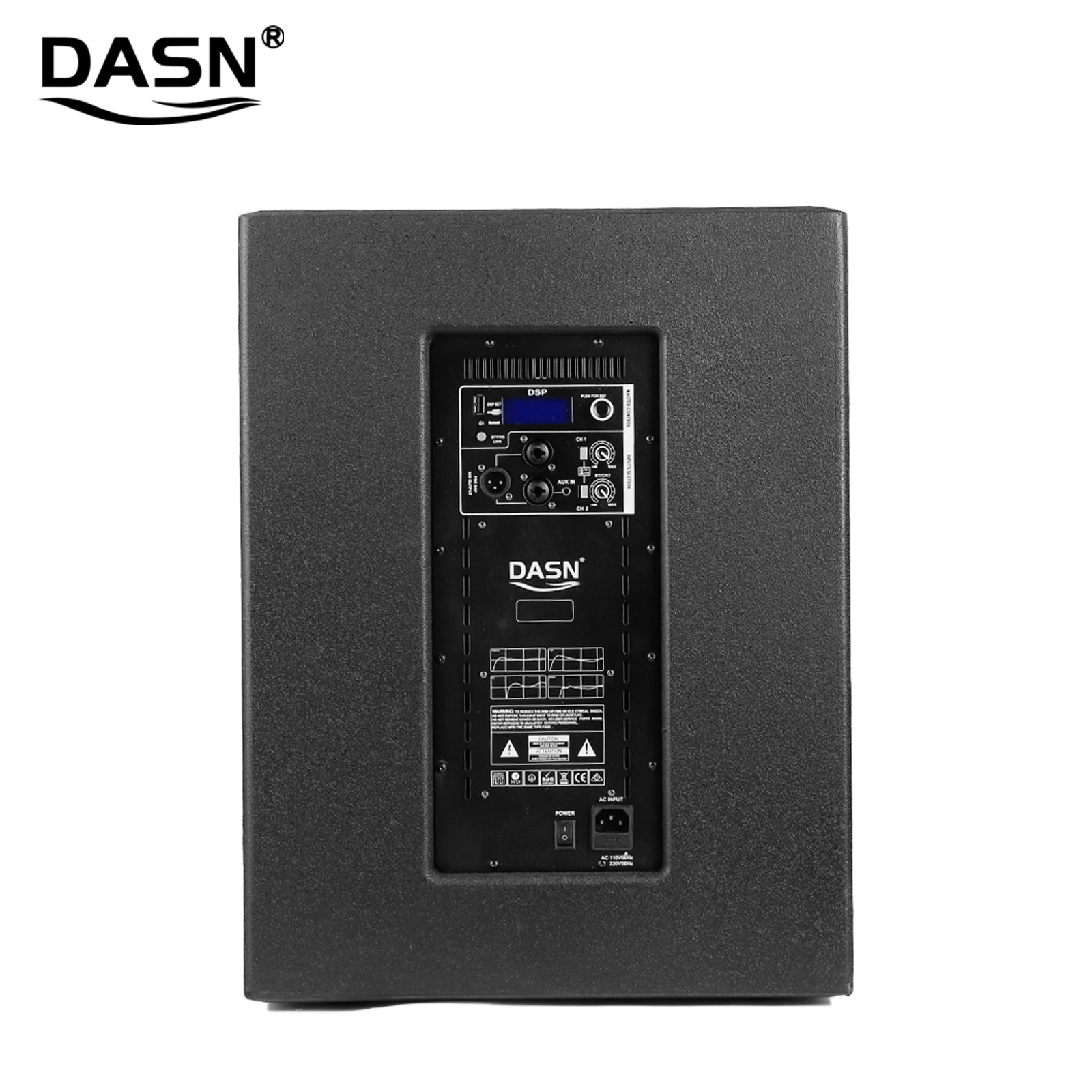 DASN B8 6400 واط الذروة 1600 واط RMS 18 بوصة مضخم الصوت الصوت Dj مرحلة الحفلات داخلي في الهواء الطلق نشط المهنية عمود المتكلم نظام PA