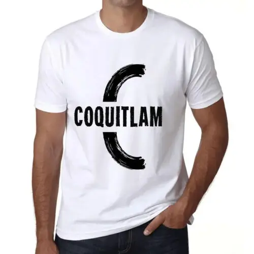 Herren Grafik T-Shirt Coquitlam Öko-Verantwortlich Vintage Jahrgang Kurzarm