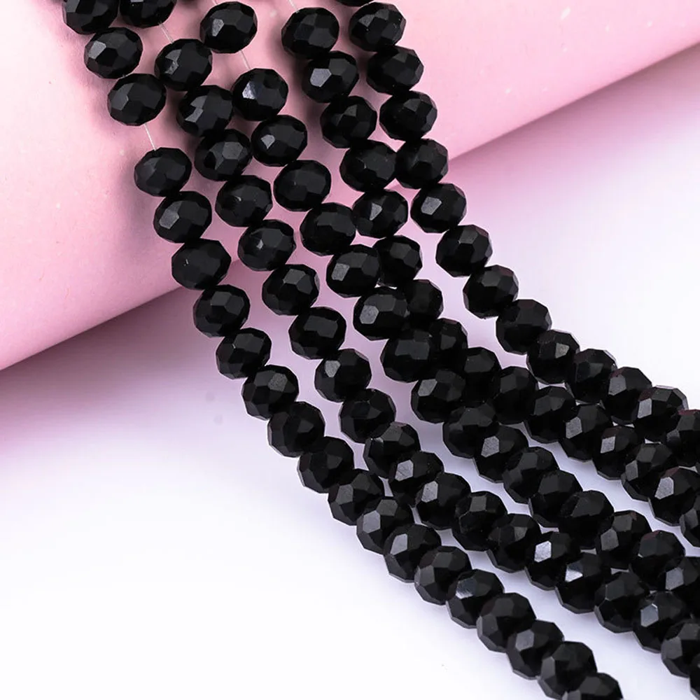 Components Bracelet Finding Round 3/4mm Loose Glass Beads Spacer Beads Crystal Beads Jewelry Making