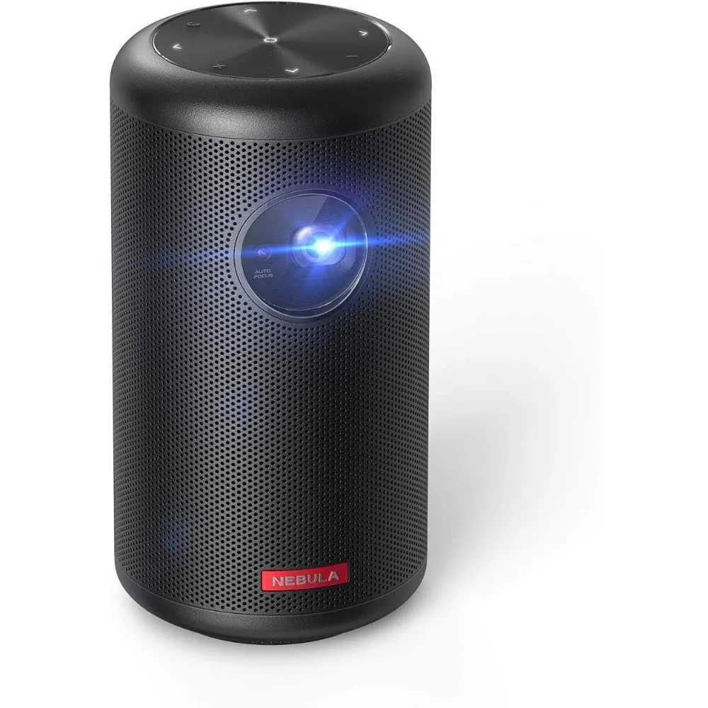 NEBULA Capsule II proyektor portabel cerdas-proyektor Mini dengan Wi-Fi dan Bluetooth, 200 ANSI Lumen 720p HD,