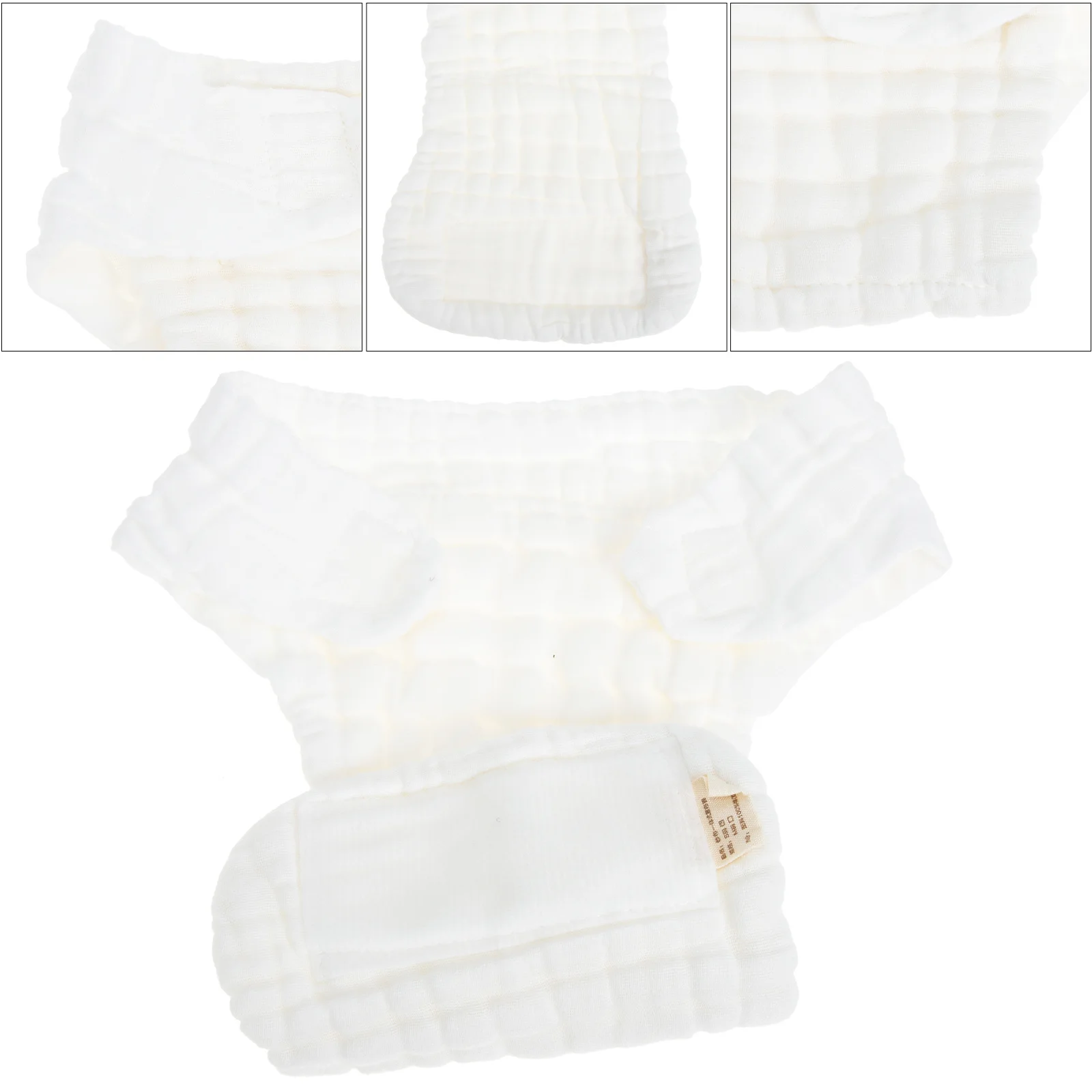 

5Pcs Washable Diaper Pants Baby Cloth Diapers Reusable Cotton Newborn Diapers Breathable for Home and Travel Reusable Diaper