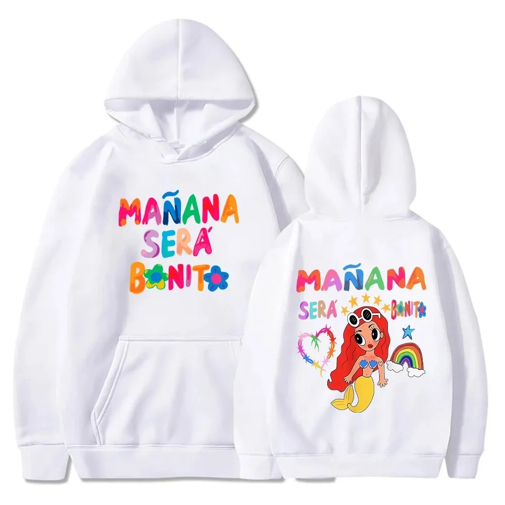 

Female Singer Karol G Hoodies Manana Sera Bonito Printing Hoodie Multi-colors Sweatshirts Y2k Fleece Hoody for Men Women
