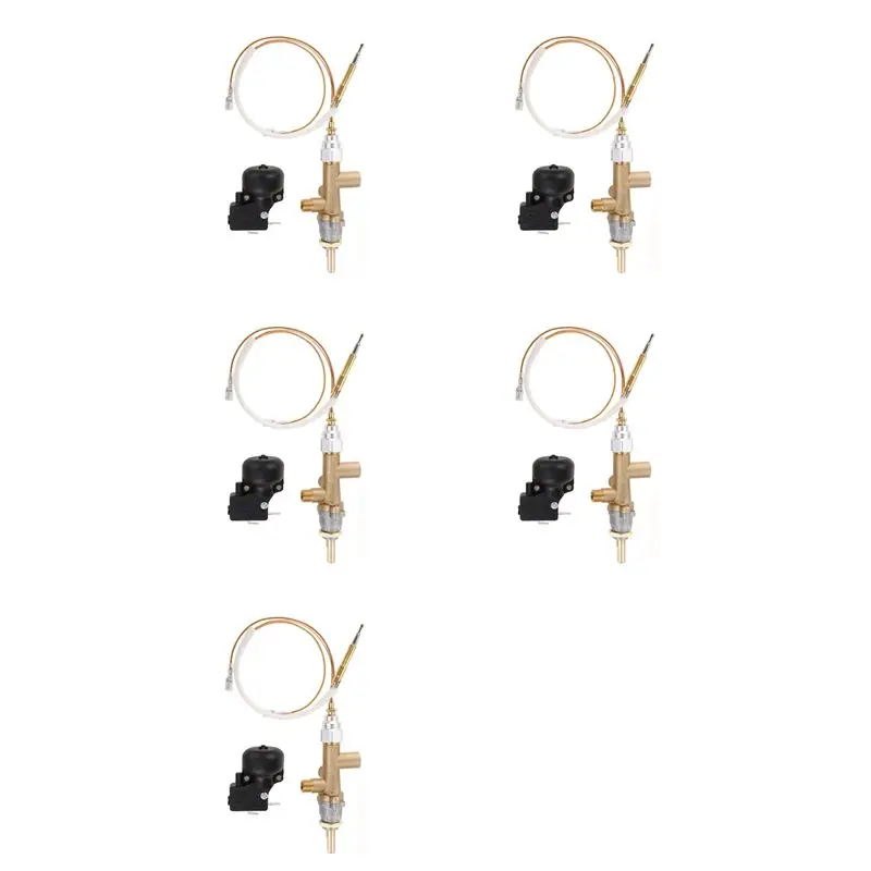 

24-Hour Delivery 5X Gas Patio Heater Control Valve Thermocouple Sensor Dump Switch Knob Propane Lpg Fire Pit Control Safety Pilo