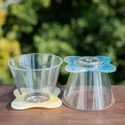 Transparent Reusable Coffee Filter Cup，Pour Over Coffee Maker,Coffee Dripper, for Home, Cafe, Restaurants