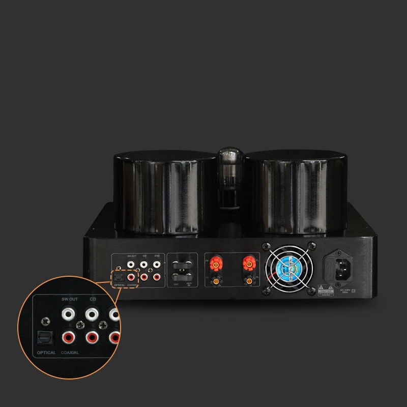 Imagem -03 - Hifi Hybird Stereo Válvula Tubo Amplificador Bluetooth 5.0 Receptor de Áudio Coaxial Opt Power Amp Leitor Usb