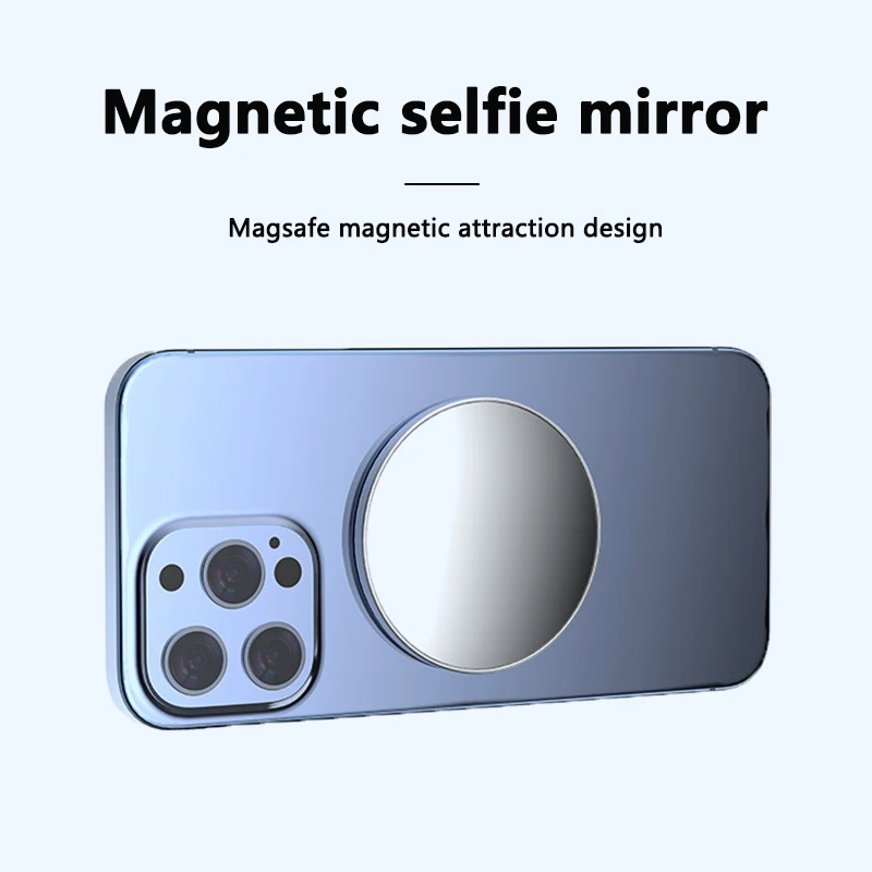 Xiaomi 마그네틱 전화 후면 Selfie Vlog MagSafe 미러 사진 보조 카메라 iPhone 용 볼록 거울 삼성 사진 액세서리