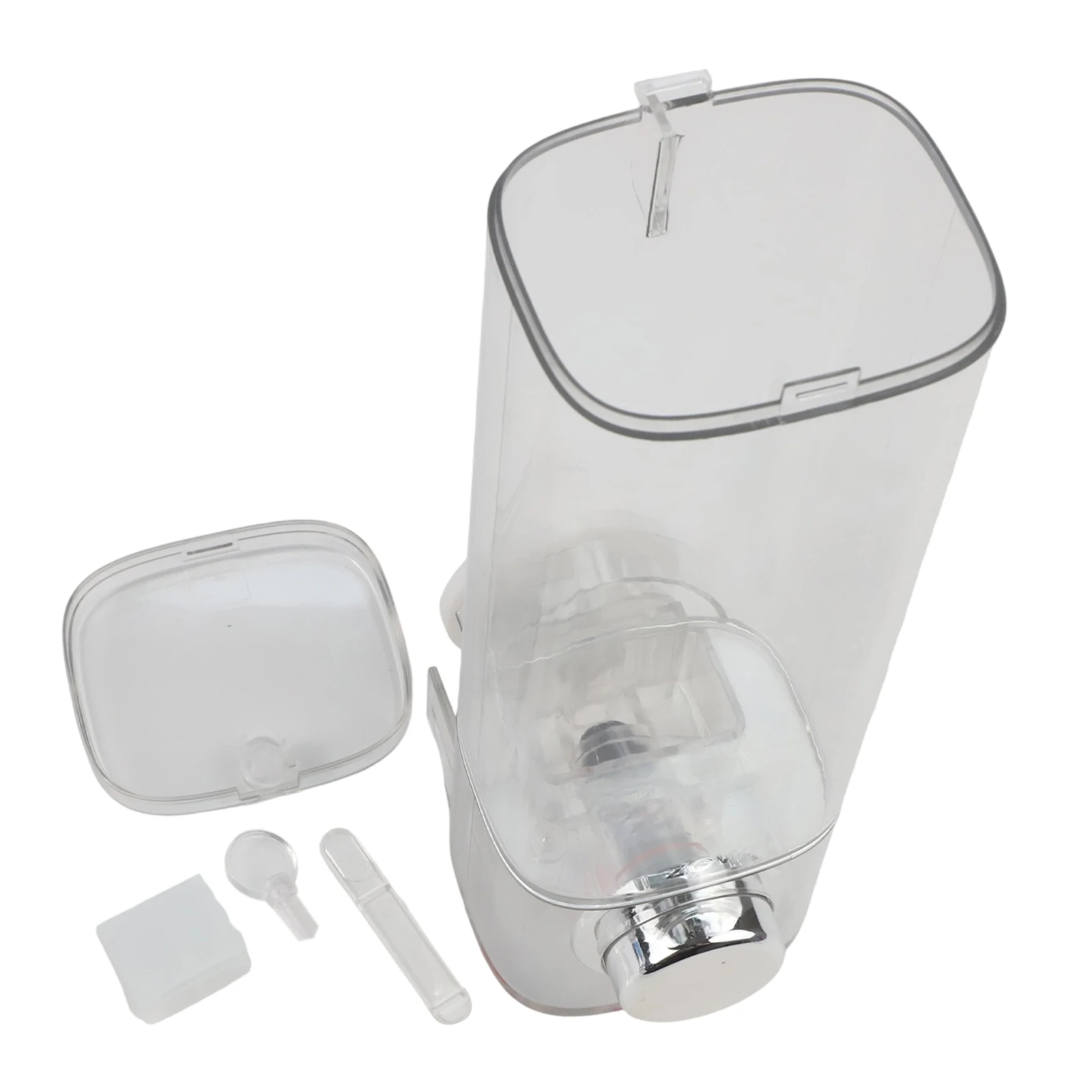 

450ml Suction Cup Wall Mount Soap Dispenser PET Material for Bathroom Use on Smooth Tiles Glass Mirrors and Acrylic Surfaces