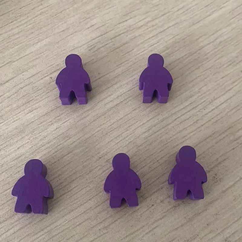 5 pcs/set Humanoid Wooden Chess  Board Game Accessories image 3