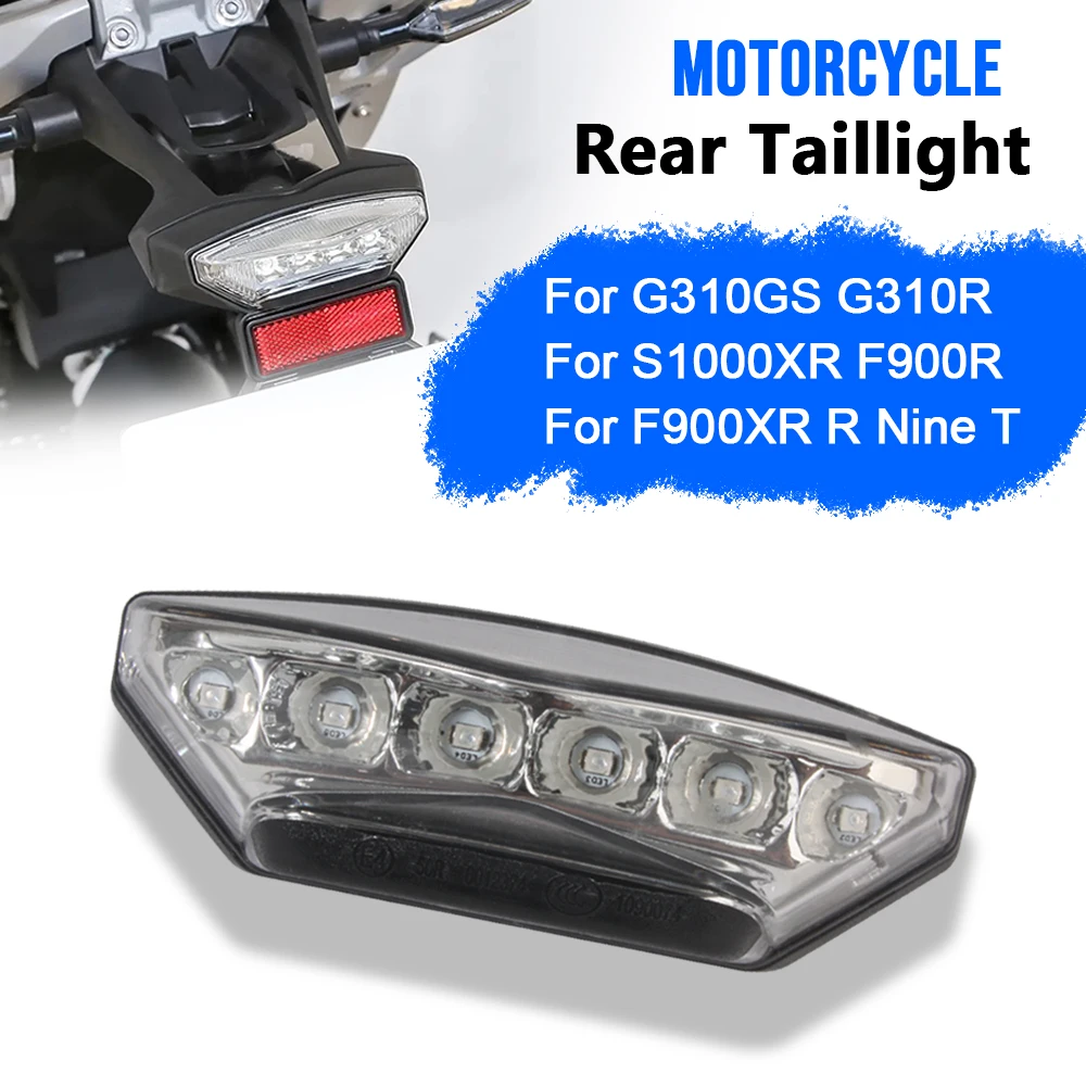 Motorcycle Rear Taillight Brake Stop Lamp LED Integrated Tail Light Indicator Accessories For BMW G310GS G310R S1000XR RnineT