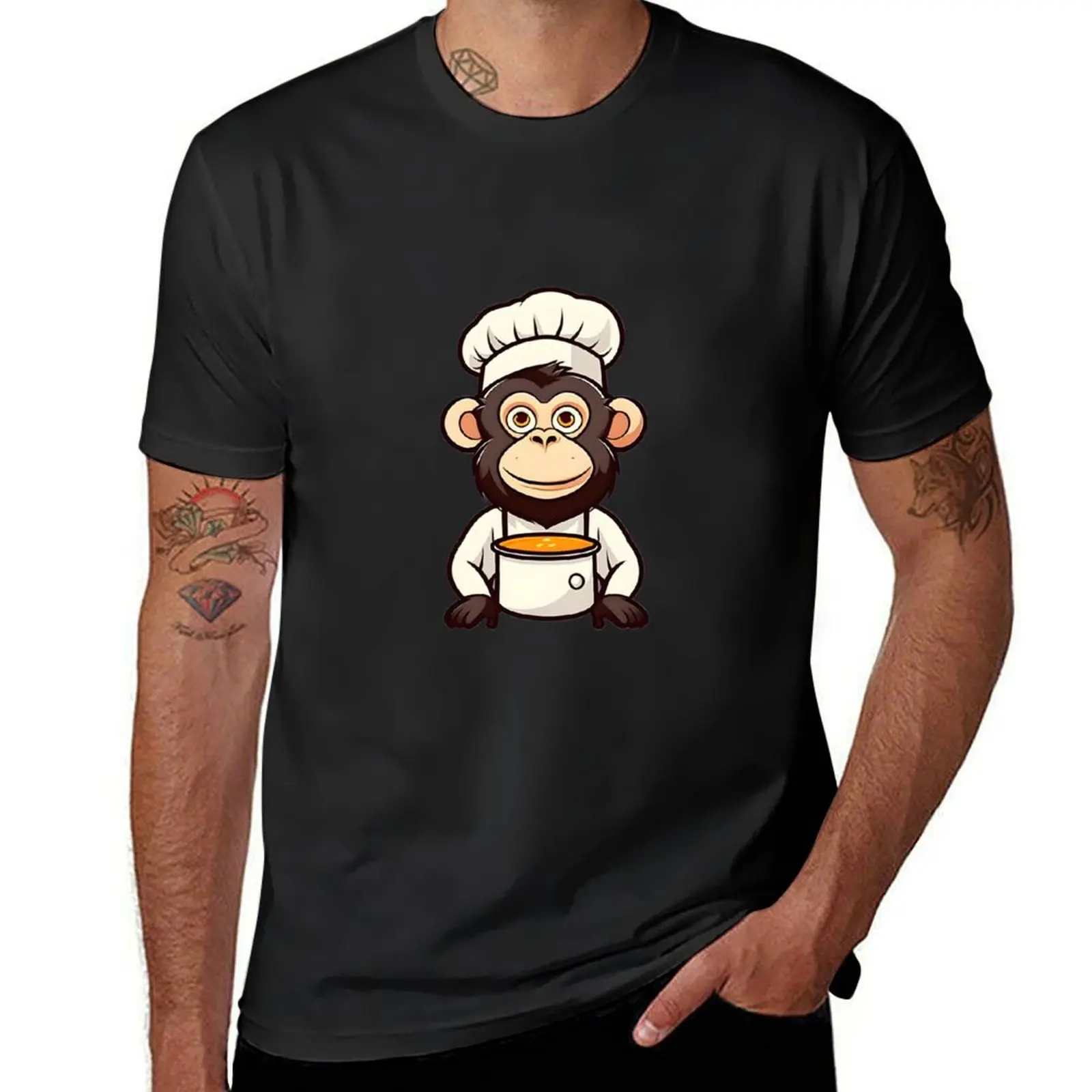 

Monkey Chief T-Shirt oversizeds sports fans mens cotton t shirts